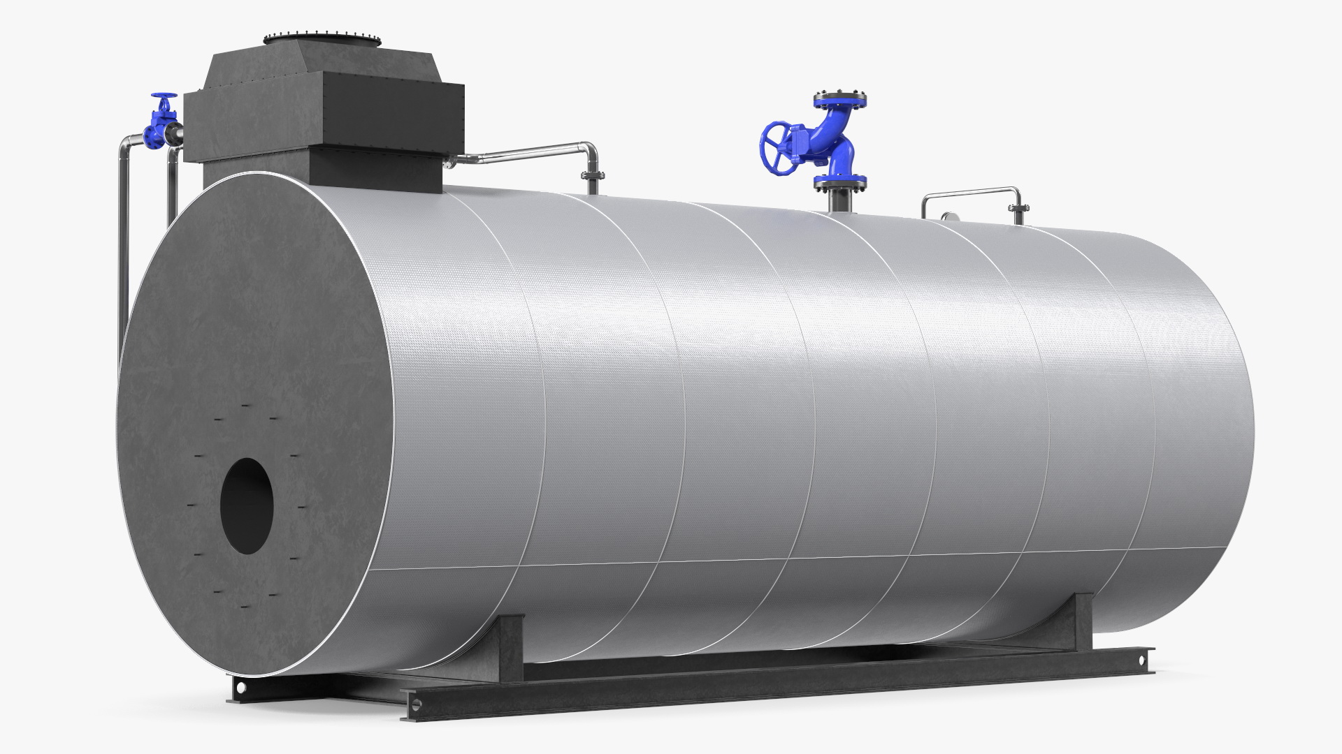 3D Industrial Horizontal Boiler model