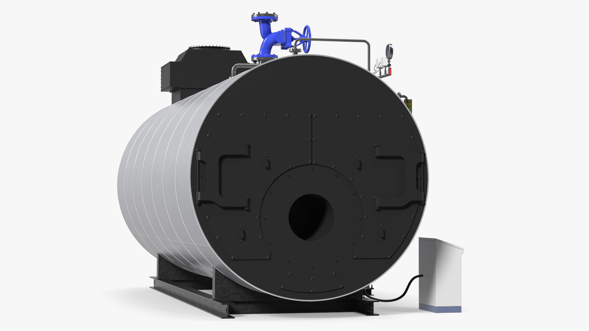 3D Industrial Horizontal Boiler model