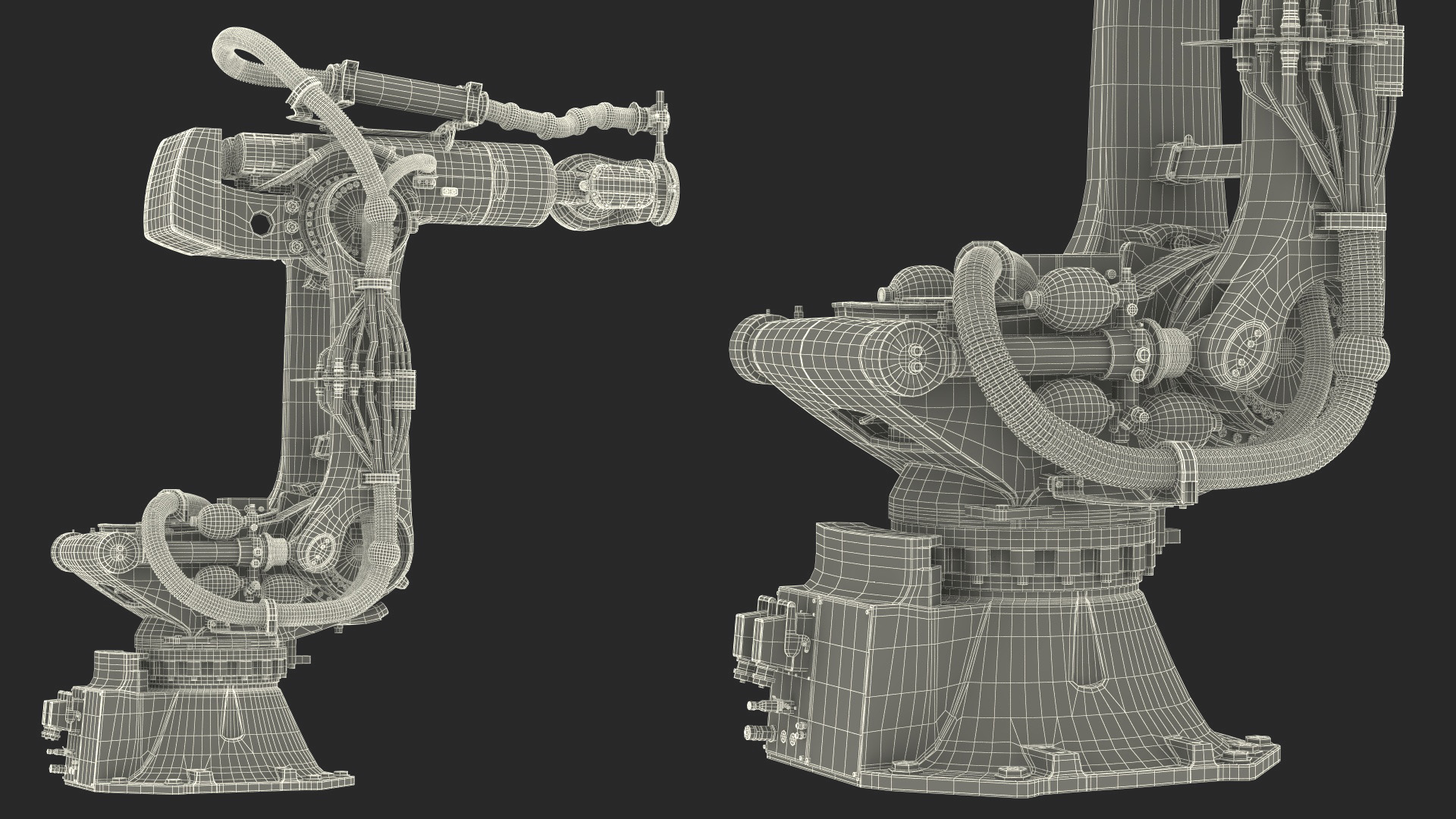 Ultra Robot Arm KUKA KR FORTEC Rigged 3D