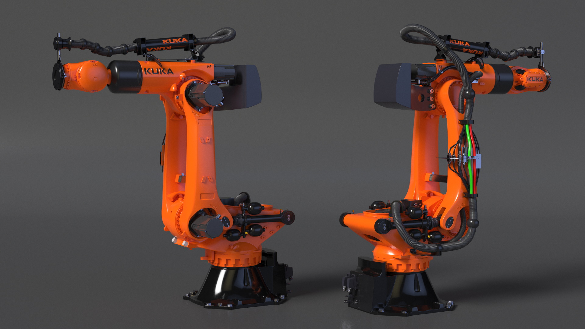 Ultra Robot Arm KUKA KR FORTEC Rigged 3D