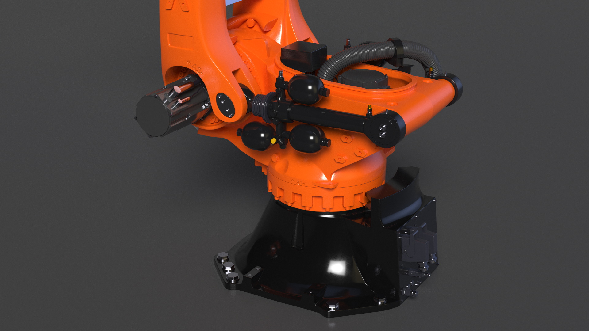 Ultra Robot Arm KUKA KR FORTEC Rigged 3D