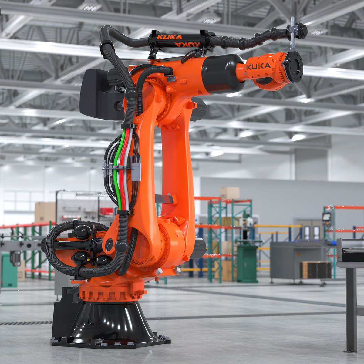 Ultra Robot Arm KUKA KR FORTEC Rigged 3D