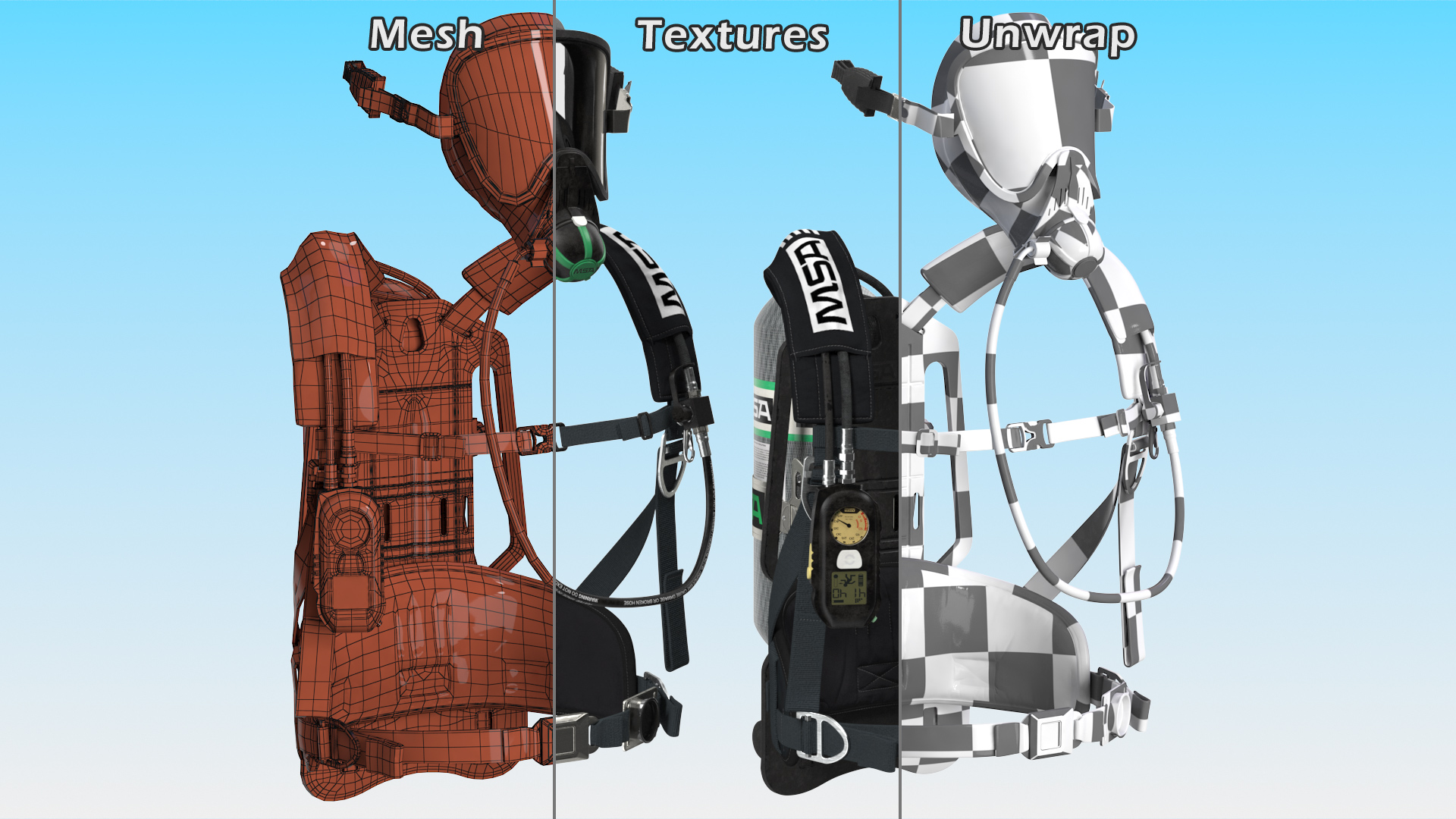 3D MSA G1 SCBA Breathing Apparatus