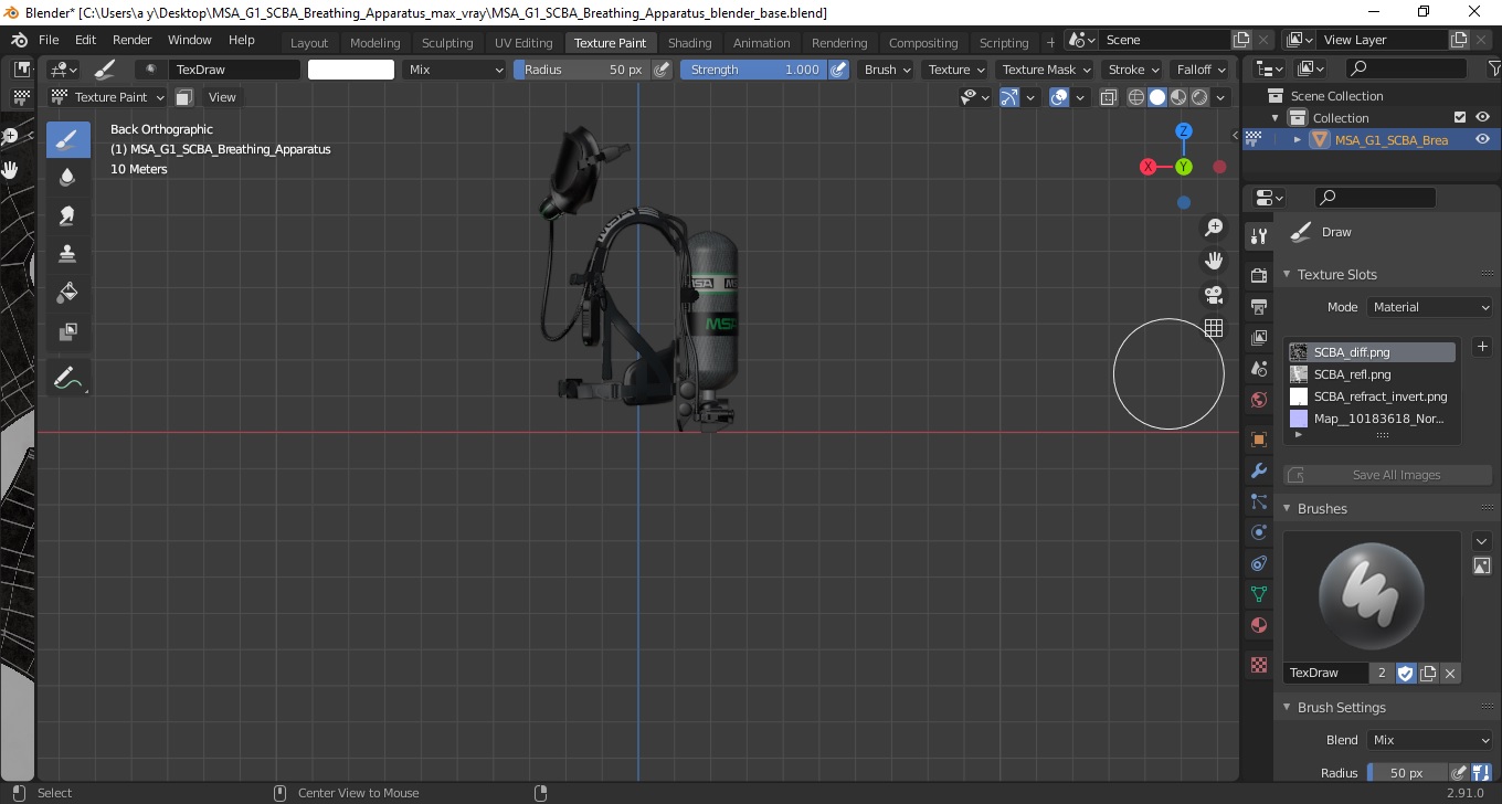 3D MSA G1 SCBA Breathing Apparatus