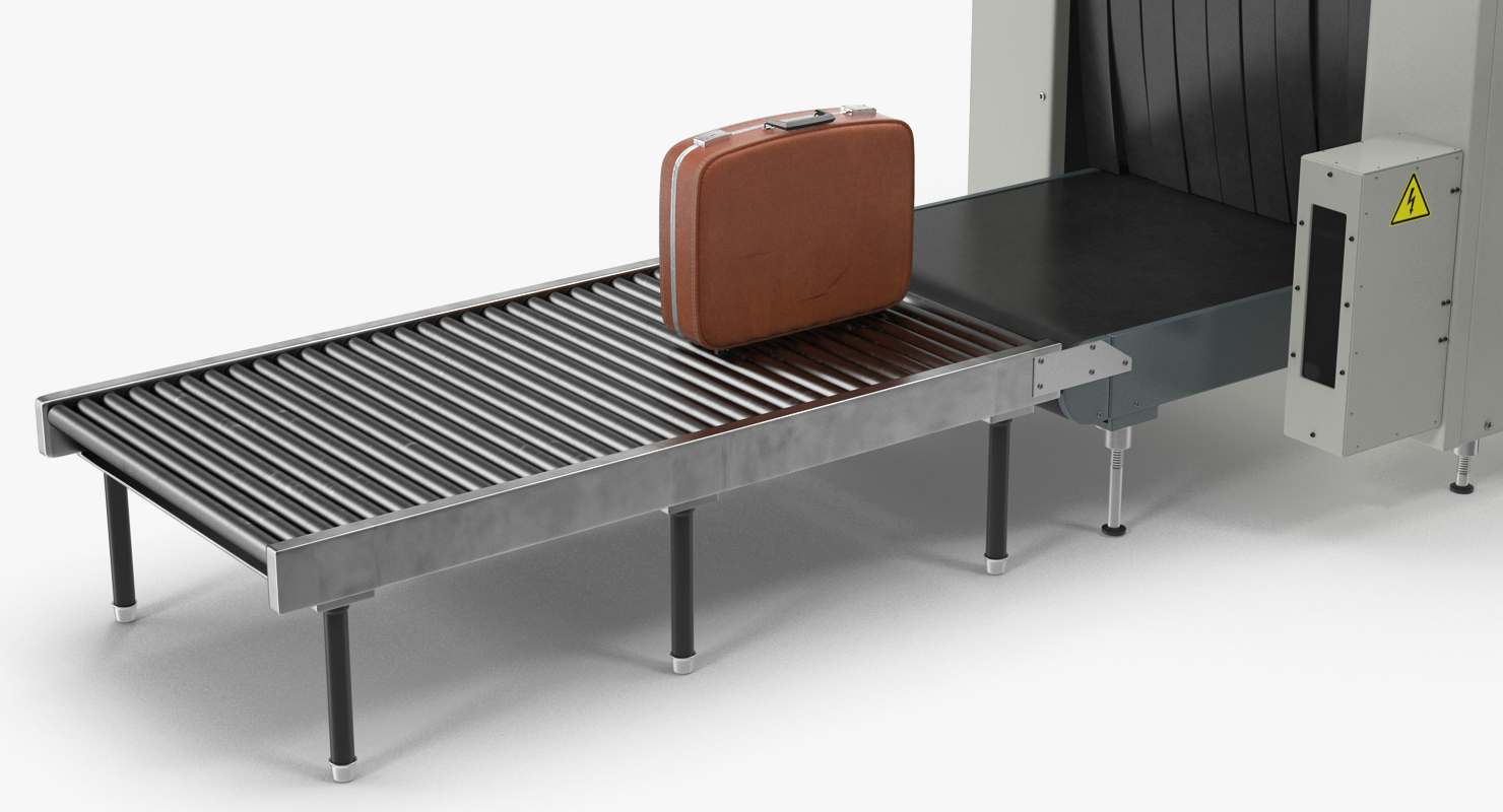 3D Airport Security Officer Xray Baggage Scanning