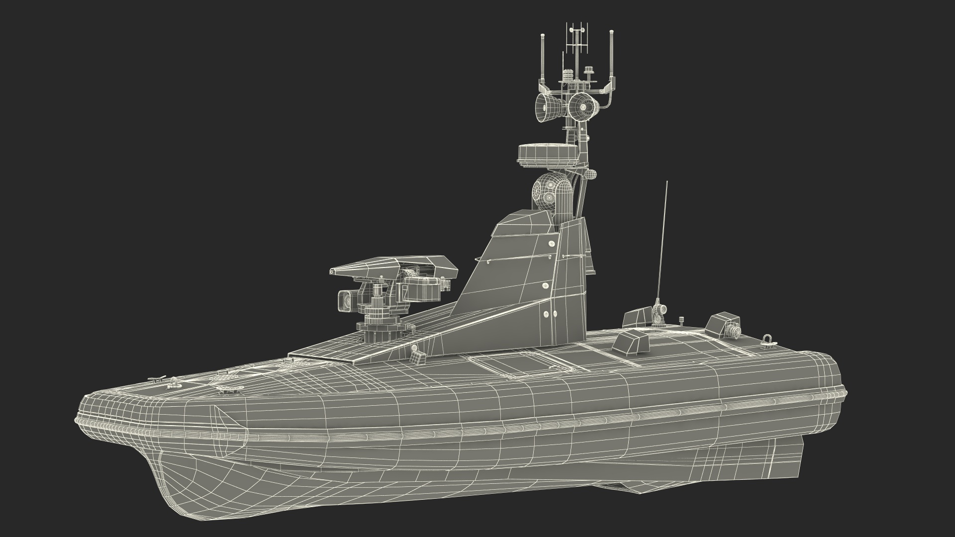 3D Remotely Piloted Patrol Boat model