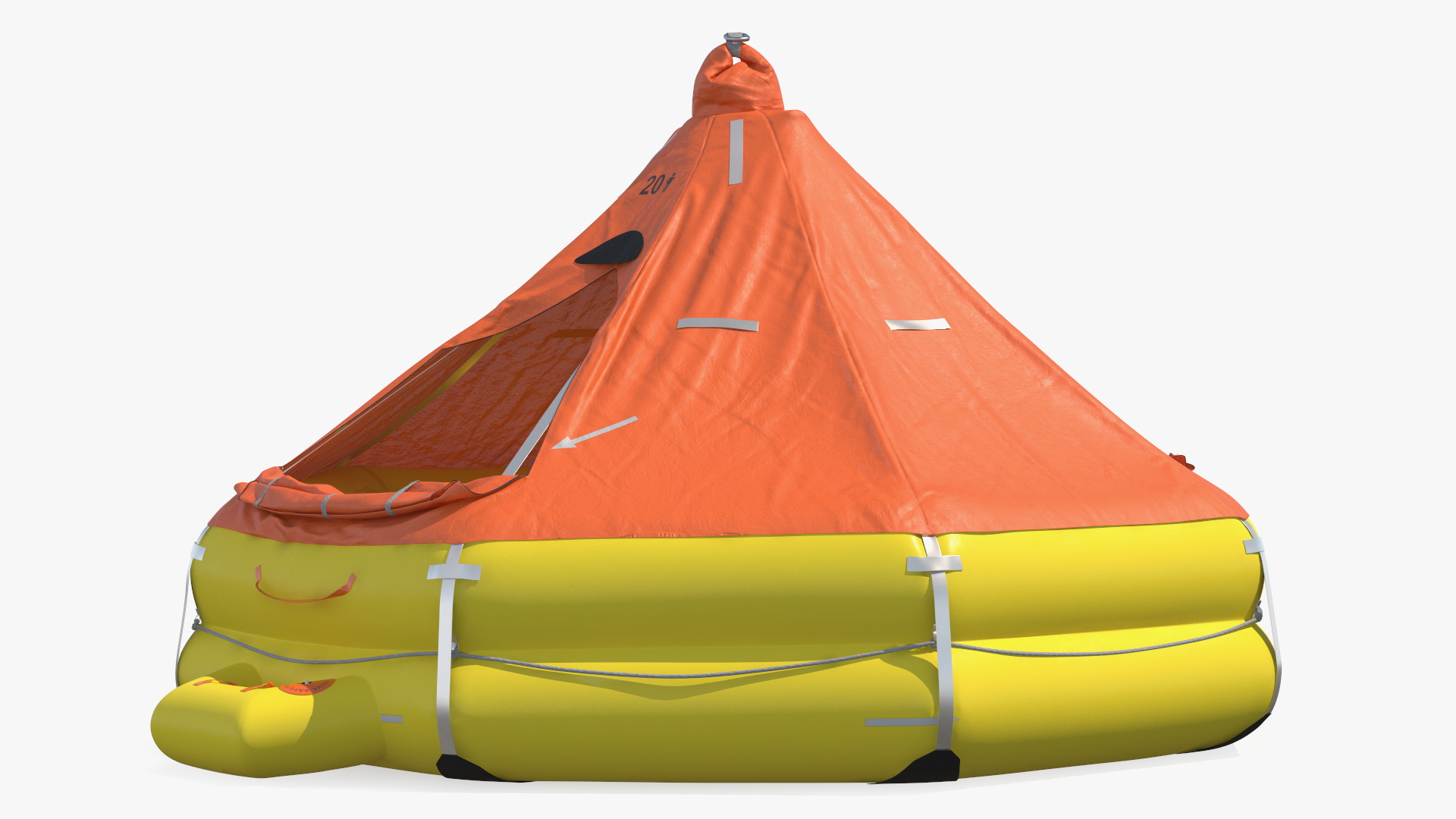 3D model Inflatable Life Raft for 20 Persons