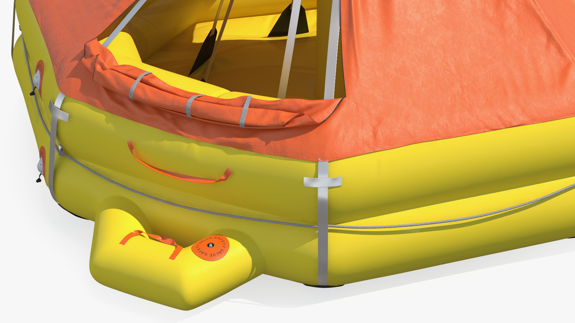 3D model Inflatable Life Raft for 20 Persons