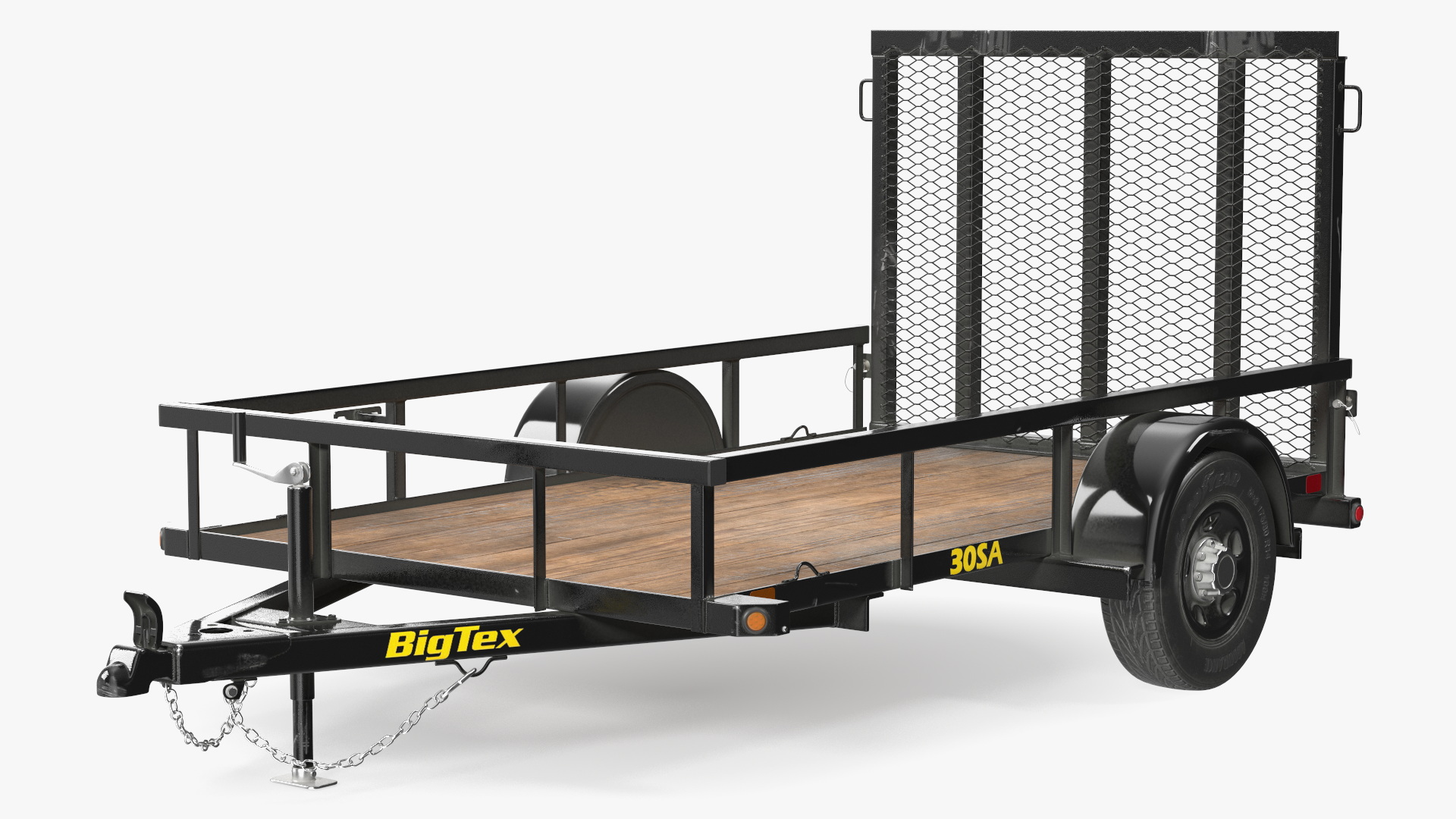 3D Big Tex Utility Trailer model