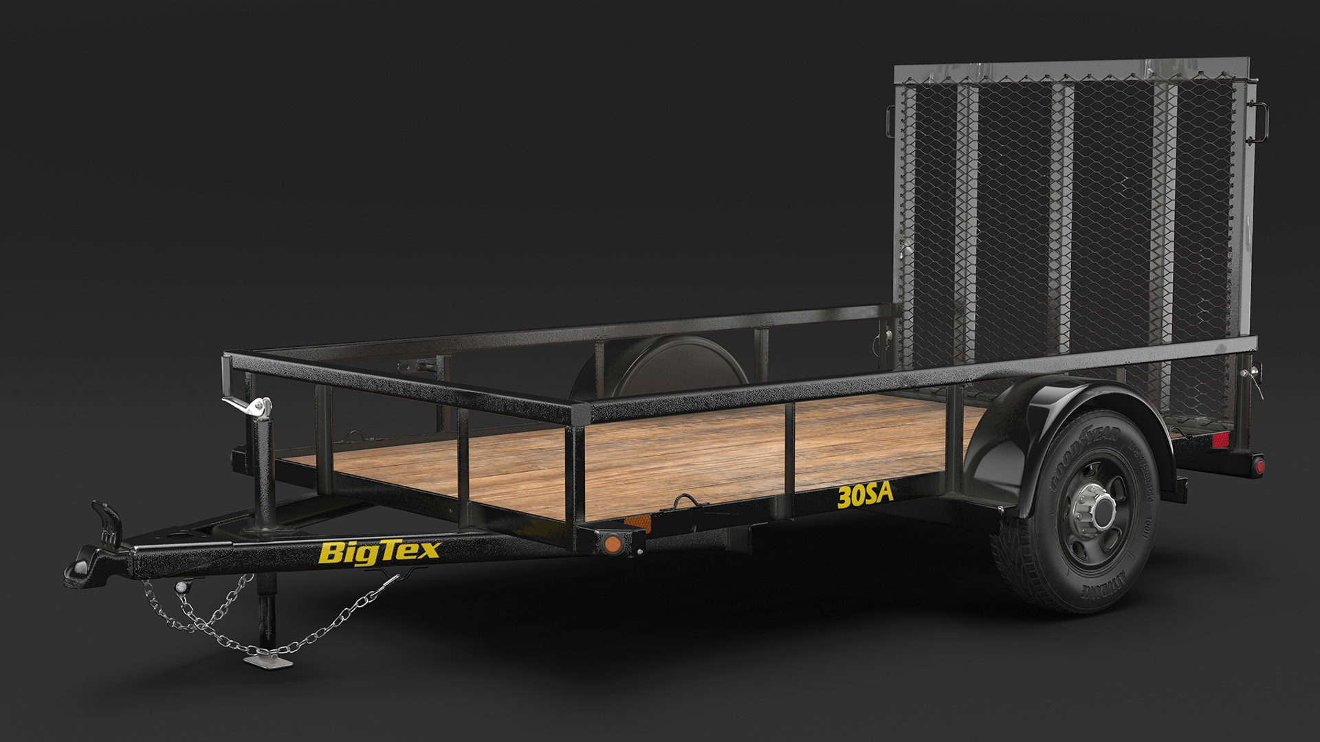 3D Big Tex Utility Trailer model