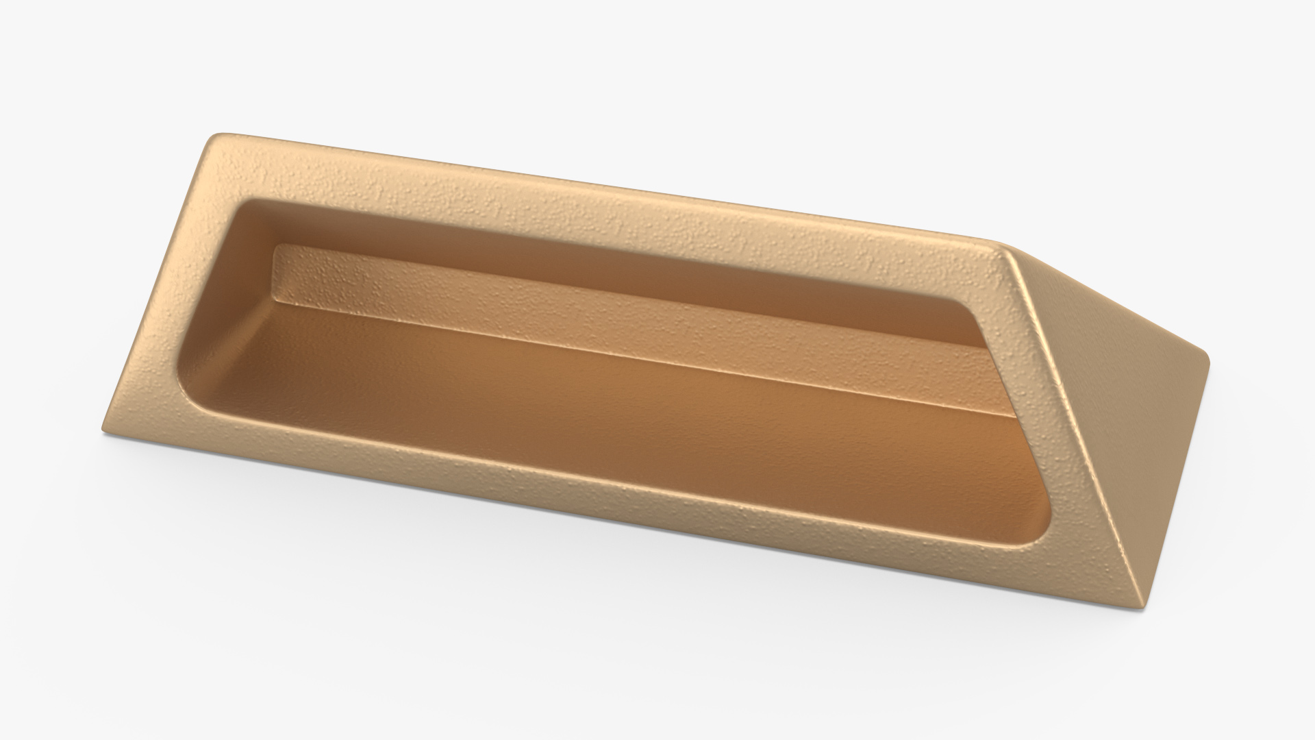 3D model Kitchen Cabinet Handle Bin Pull Closed Bronze