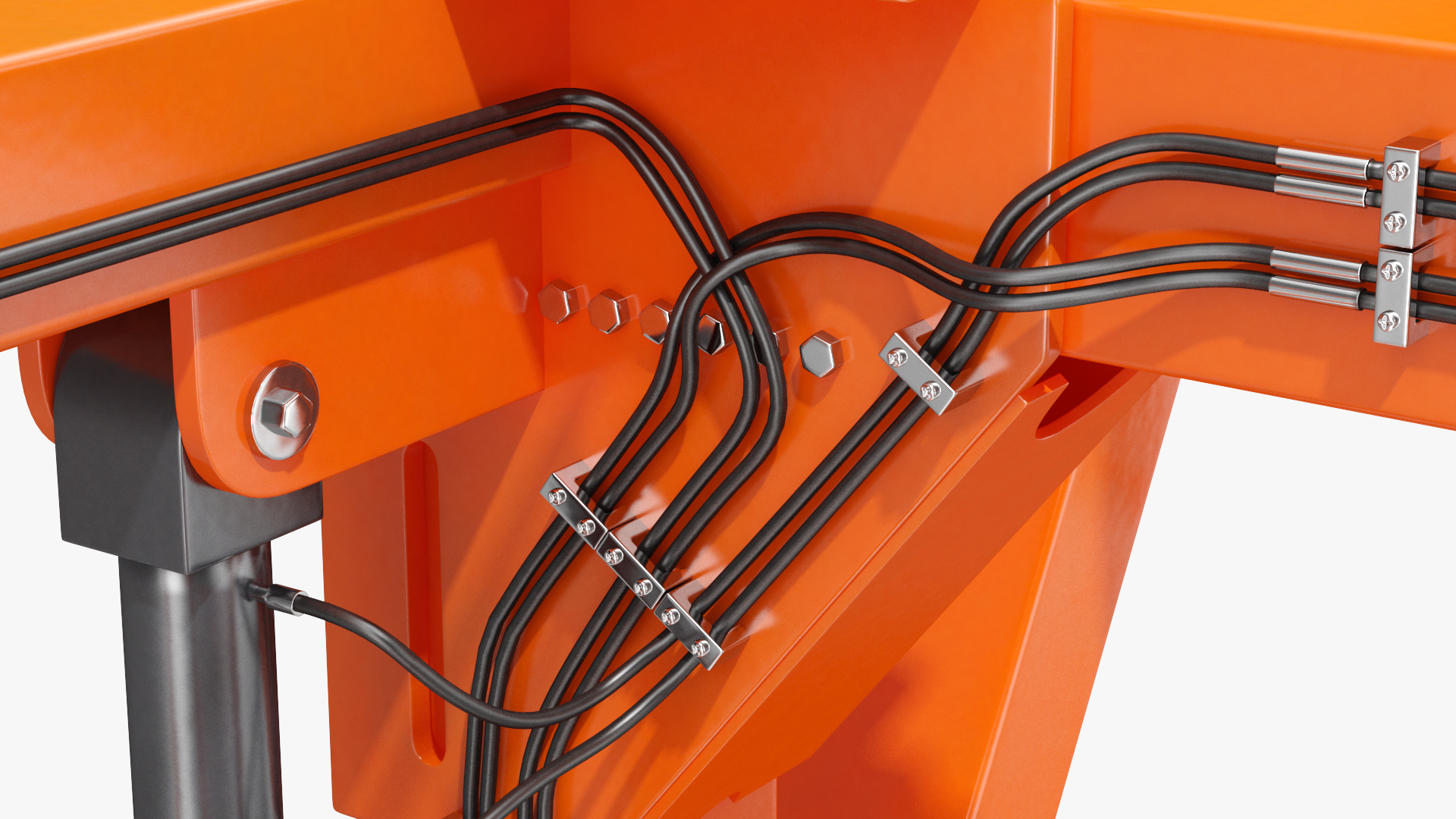 3D Combi-SC Straddle Carrier Clean Rigged model