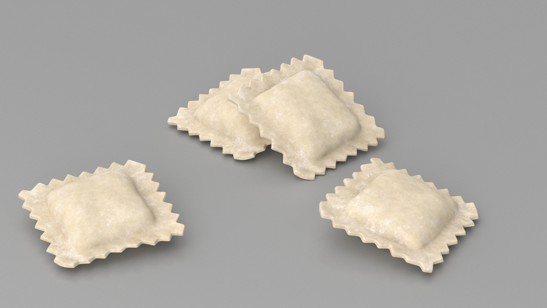 3D model Ravioli Dumpling Raw