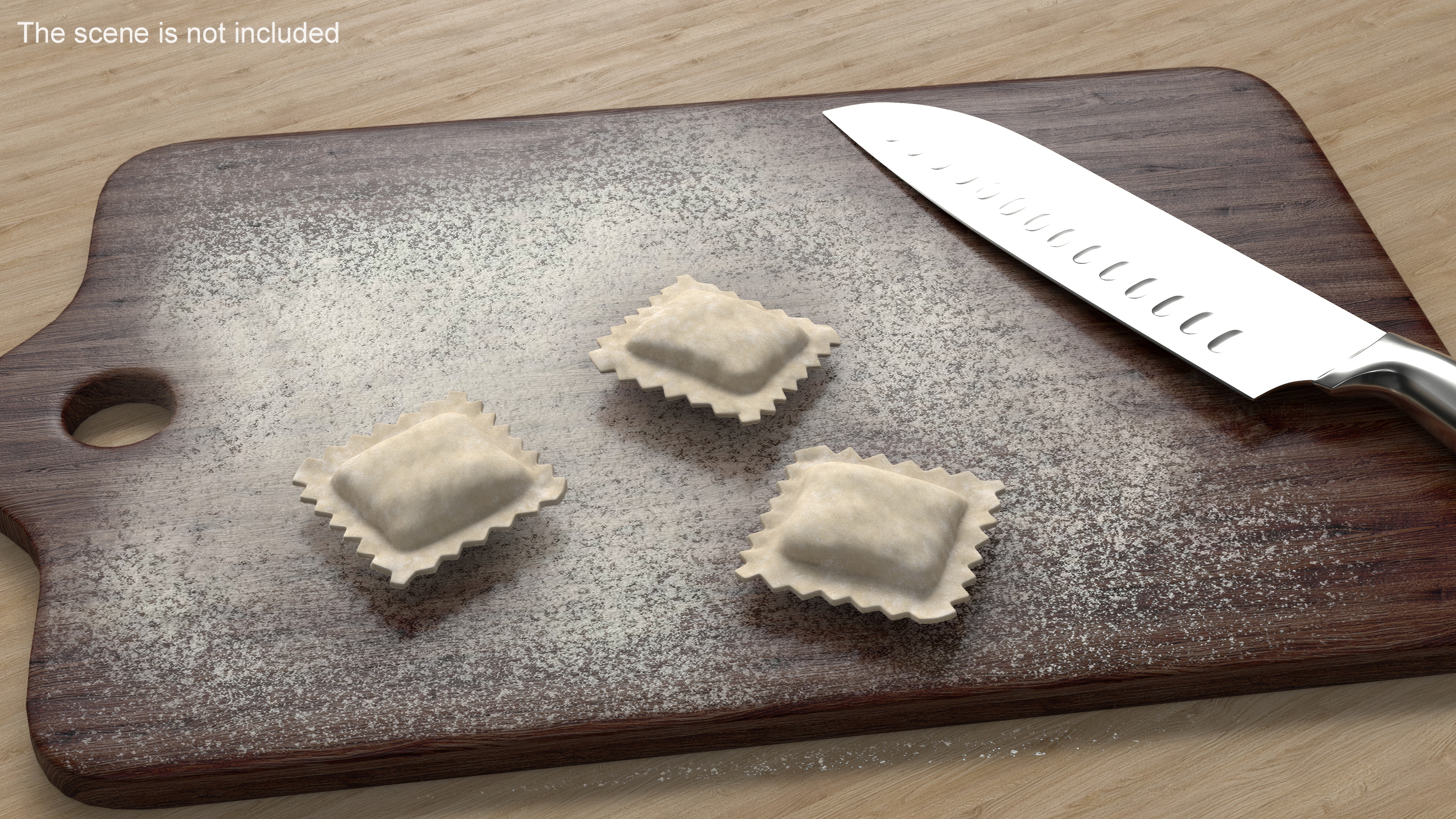 3D model Ravioli Dumpling Raw