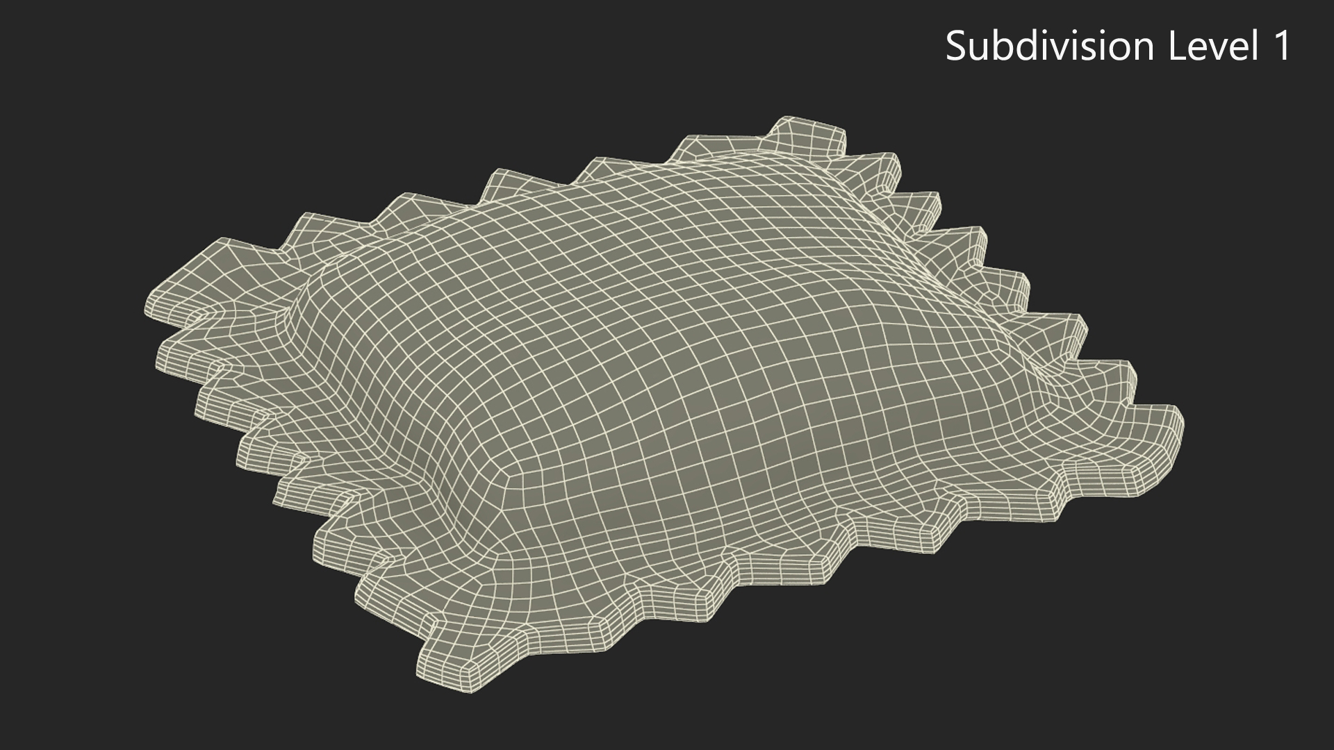 3D model Ravioli Dumpling Raw