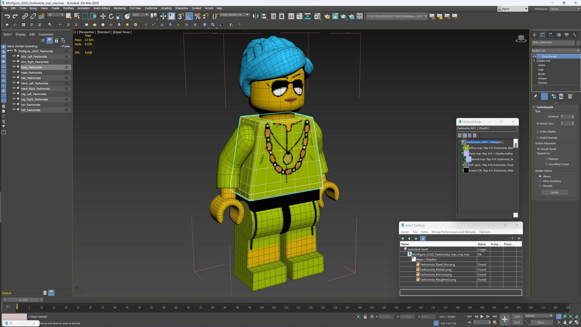 Minifigure LEGO Fashionista 3D