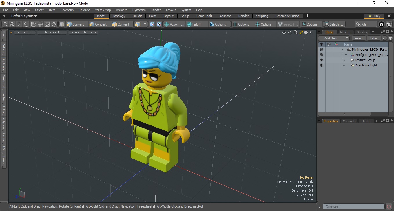 Minifigure LEGO Fashionista 3D