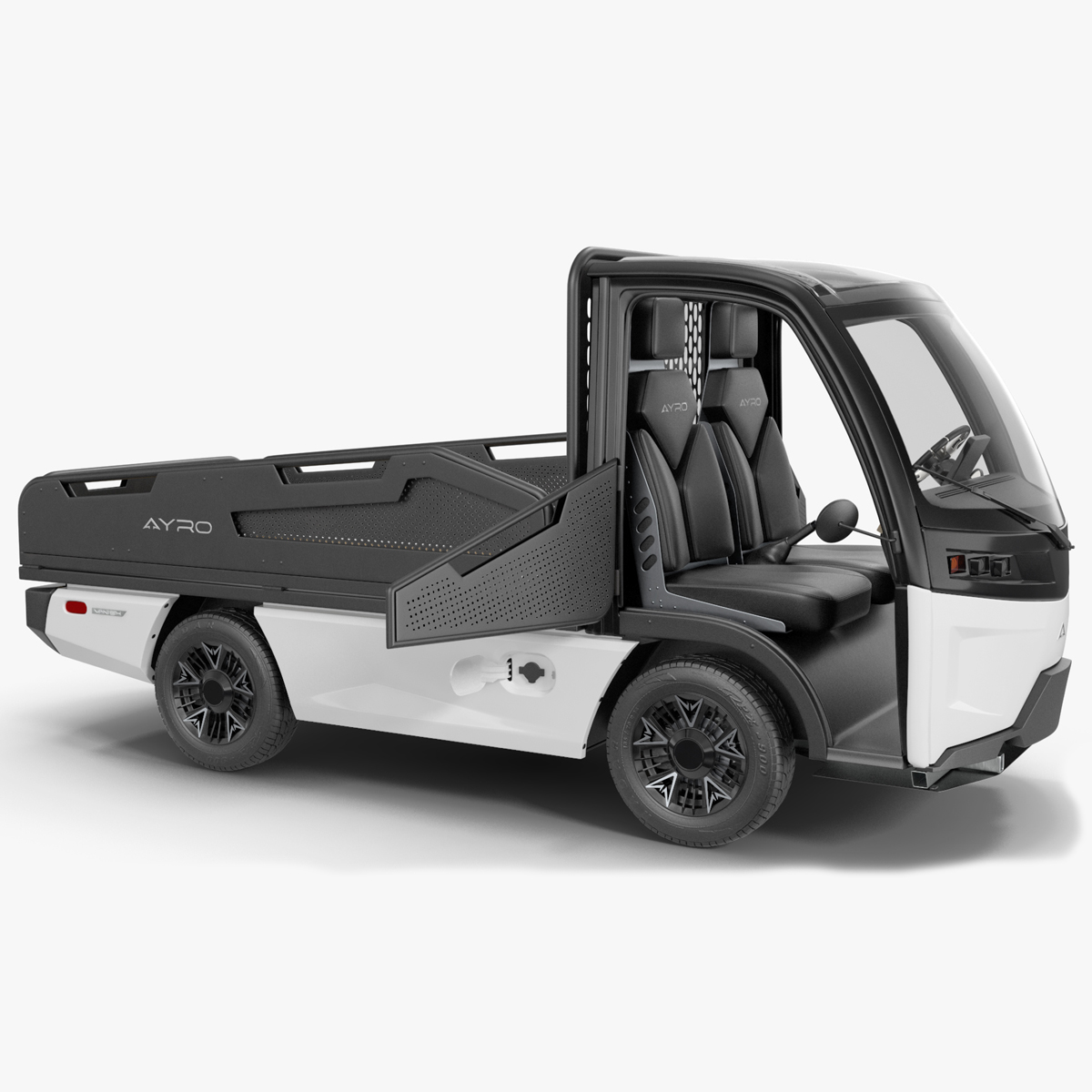 3D AYRO Vanish Electric Mini Truck Pickup Bed Rigged for Maya model
