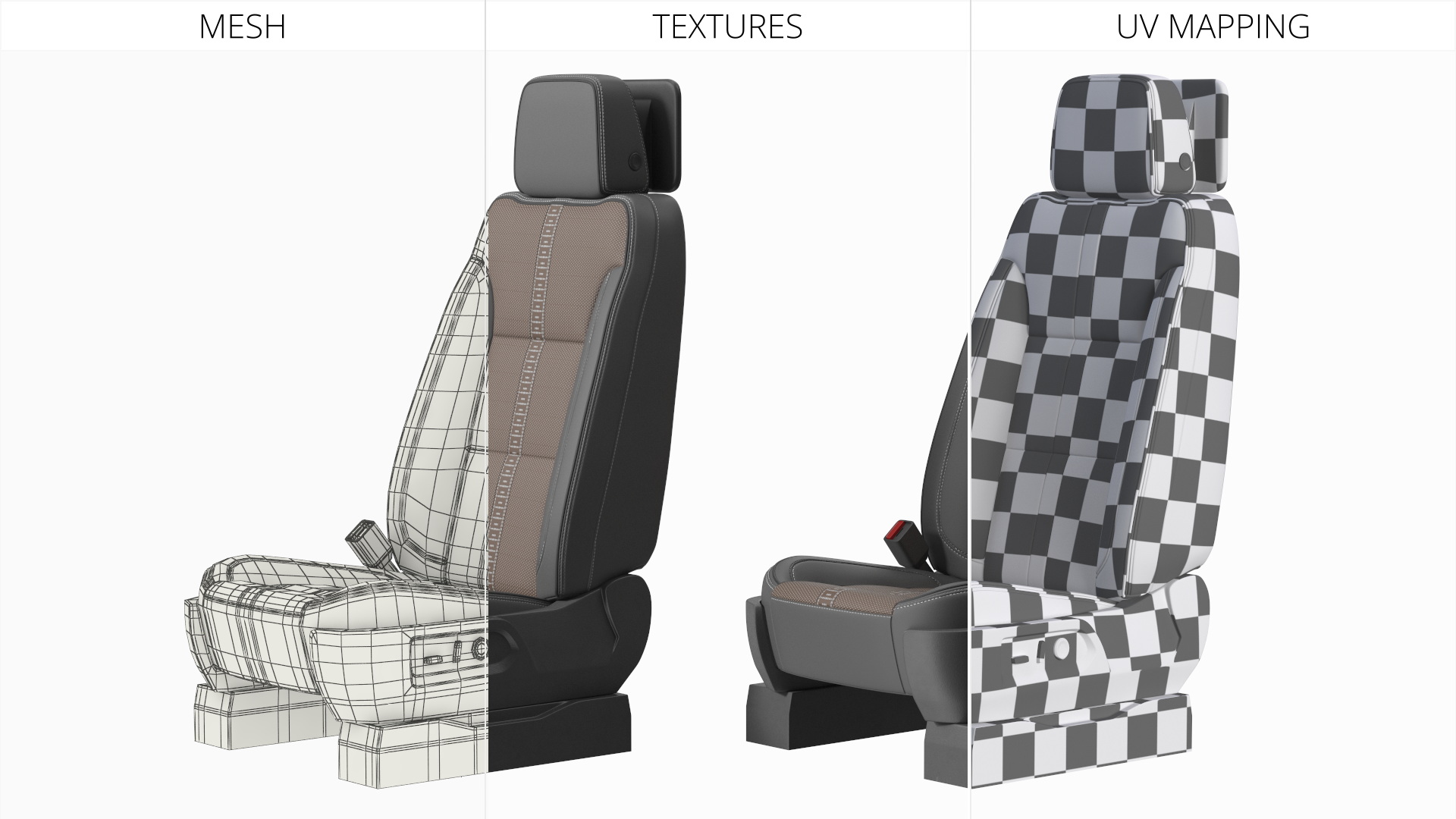 Vehicle Interior Seat with Cushion Padding - view 9