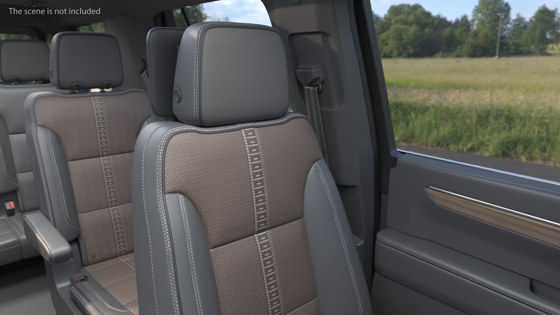 Vehicle Interior Seat with Cushion Padding - view 3