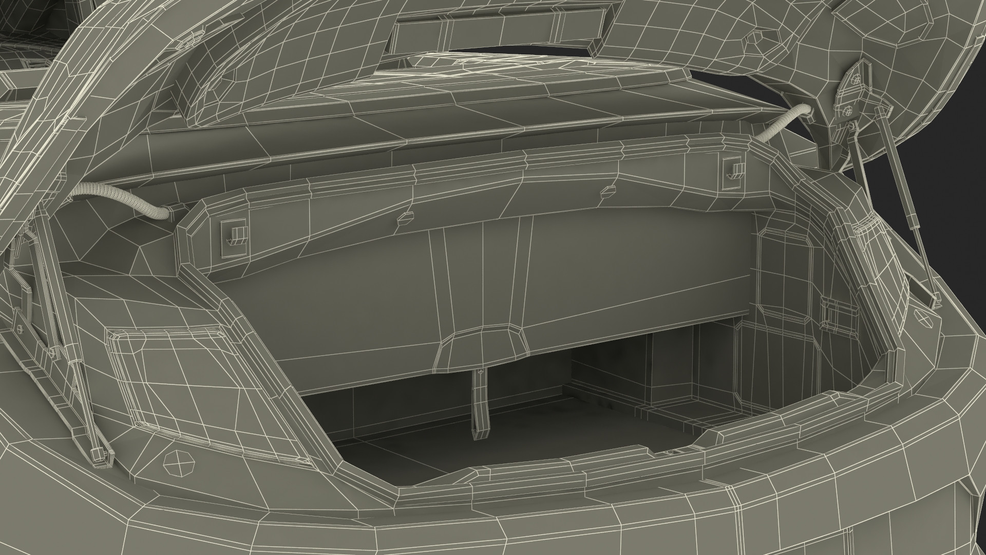 3D Buick Cascada Cabriolet Convertible Red Color Rigged for Cinema 4D
