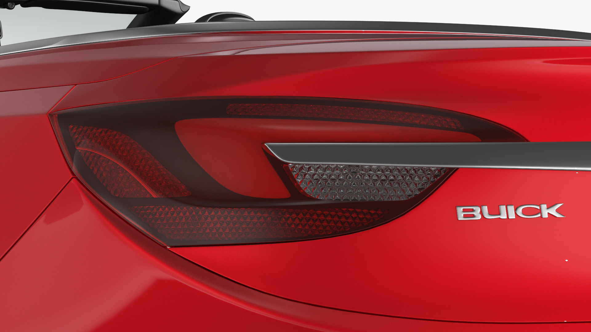3D Buick Cascada Cabriolet Convertible Red Color Rigged for Cinema 4D