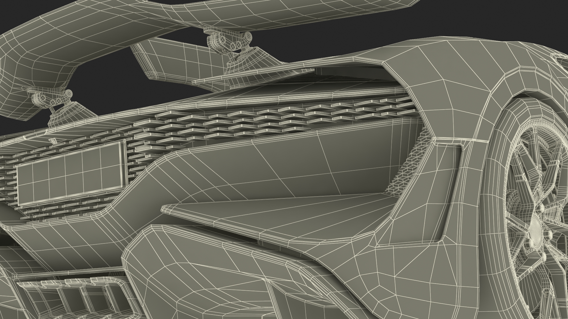 Sport Coupe Black Rigged 3D model