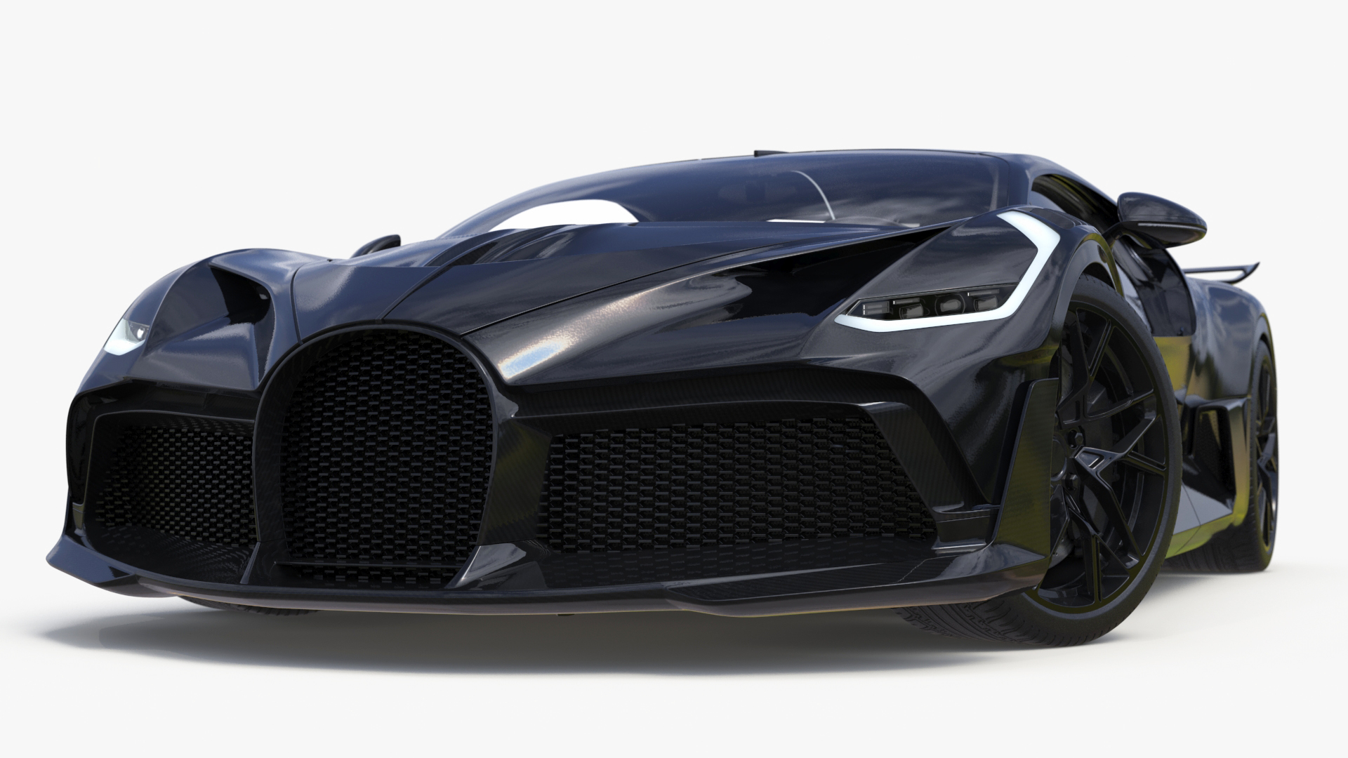Sport Coupe Black Rigged 3D model