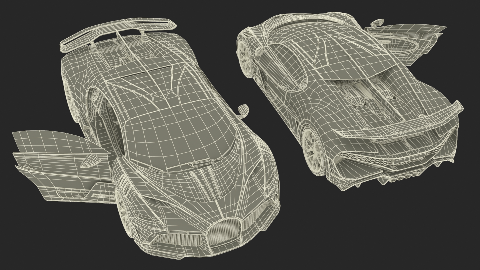 Sport Coupe Black Rigged 3D model