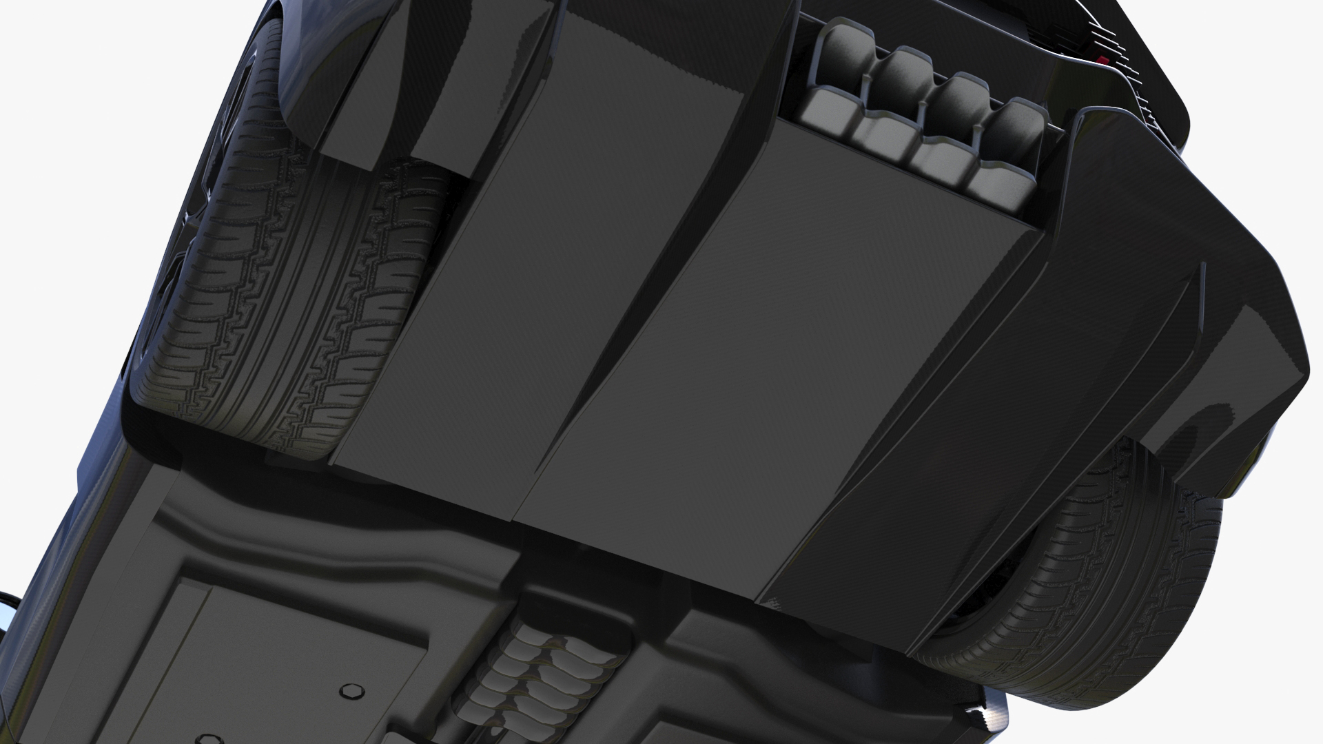 Sport Coupe Black Rigged 3D model