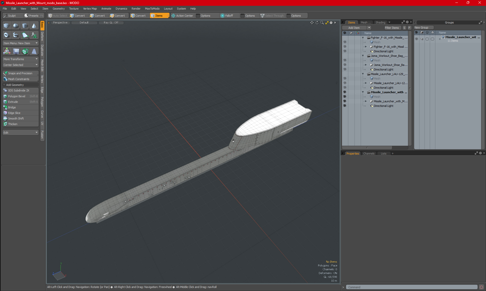 Missile Launcher with Mount 3D