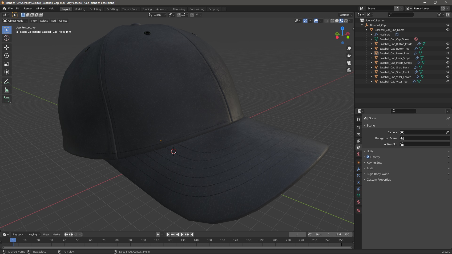 Baseball Cap 3D