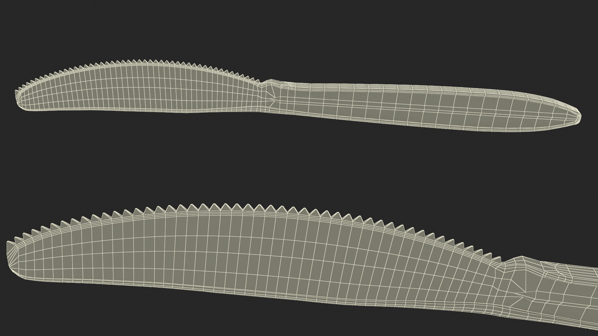 3D Realistic Plastic Knife model