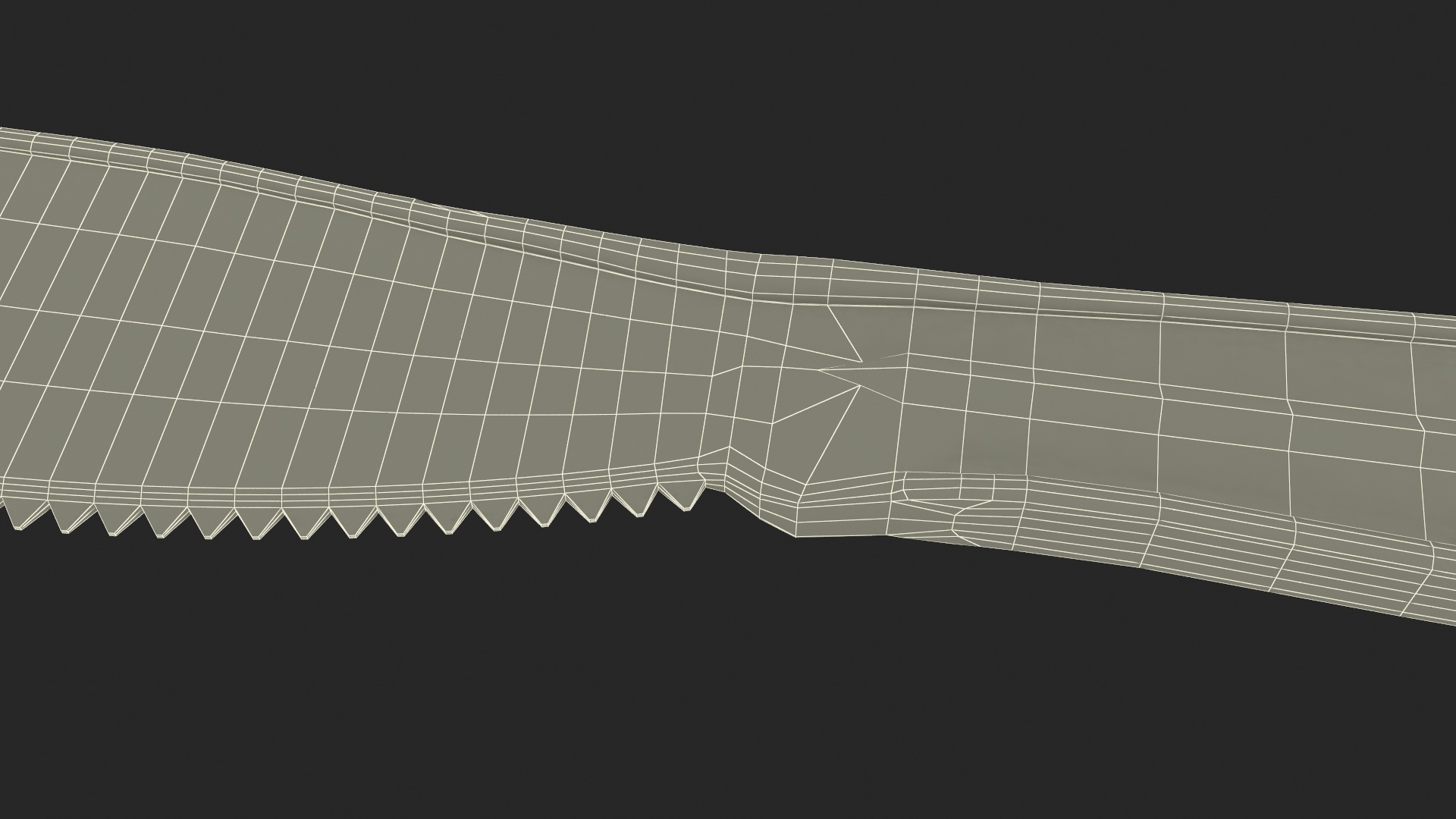 3D Realistic Plastic Knife model