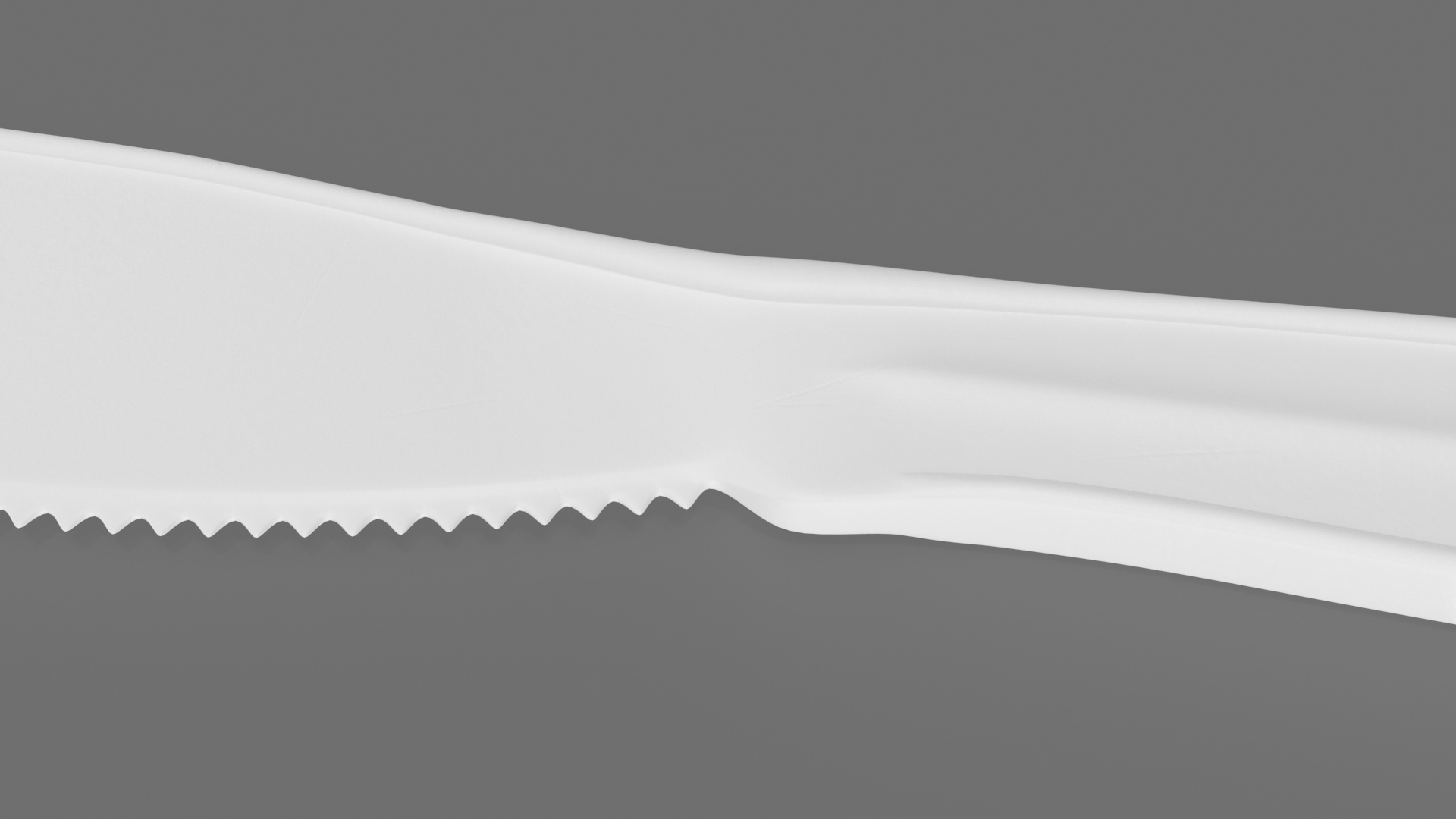 3D Realistic Plastic Knife model