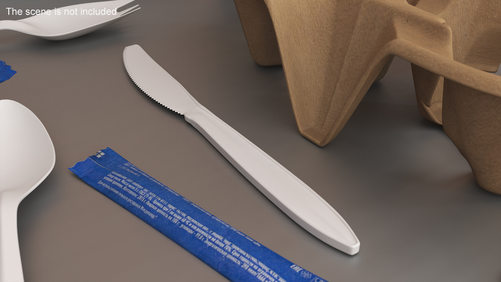 3D Realistic Plastic Knife model