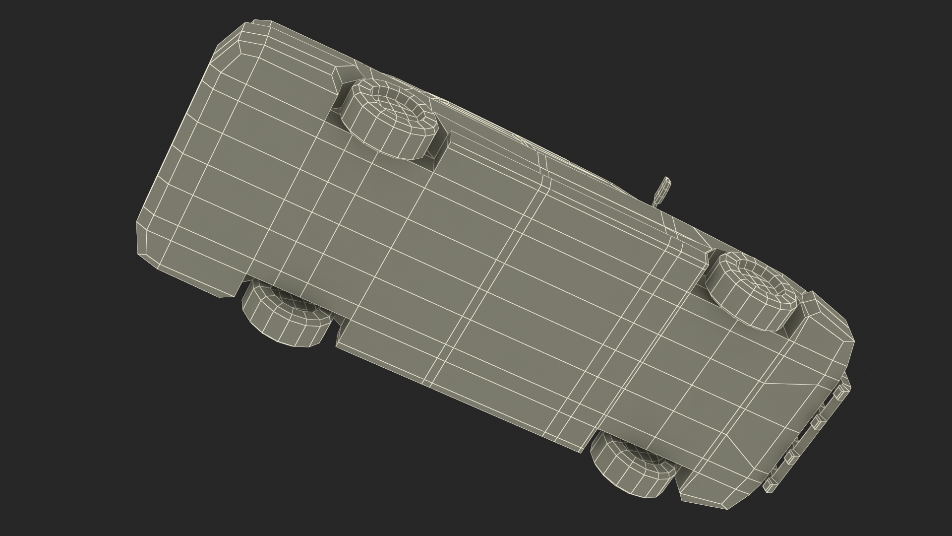Low Poly Stylized Model Police Car 3D model