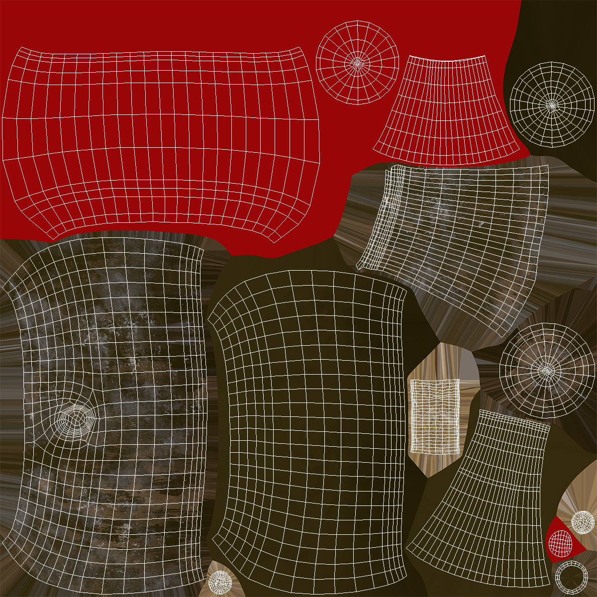Vintage Glass Wine Bottle Old 3D model