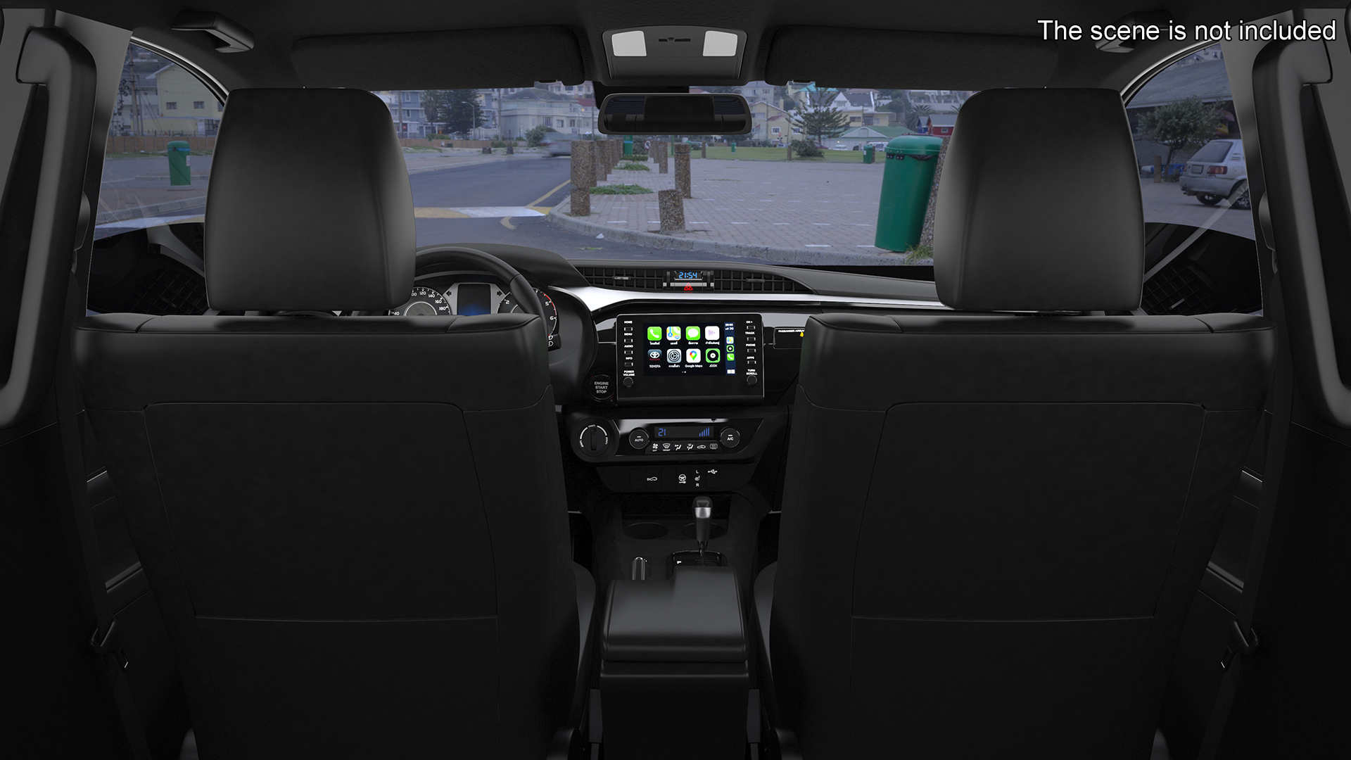 3D Toyota Hilux 2022 Red Rigged model