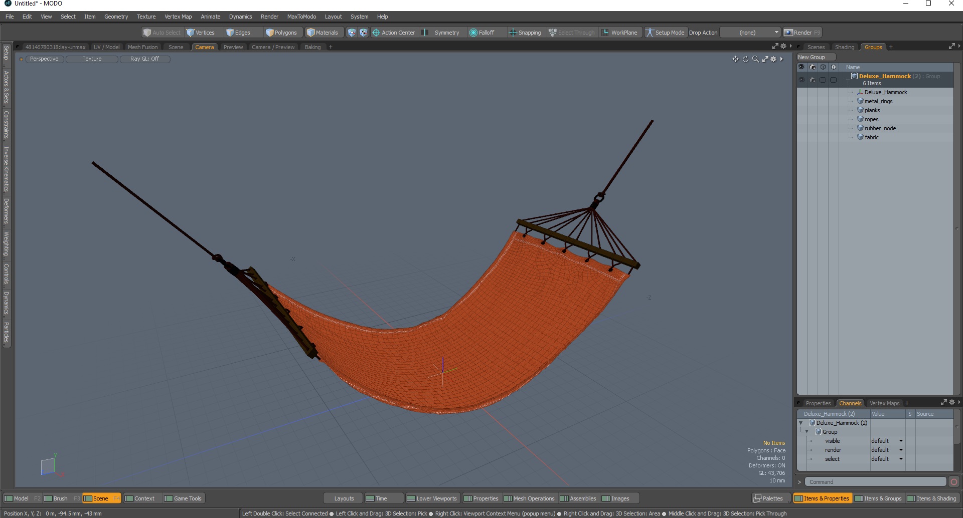Deluxe Hammock 3D model