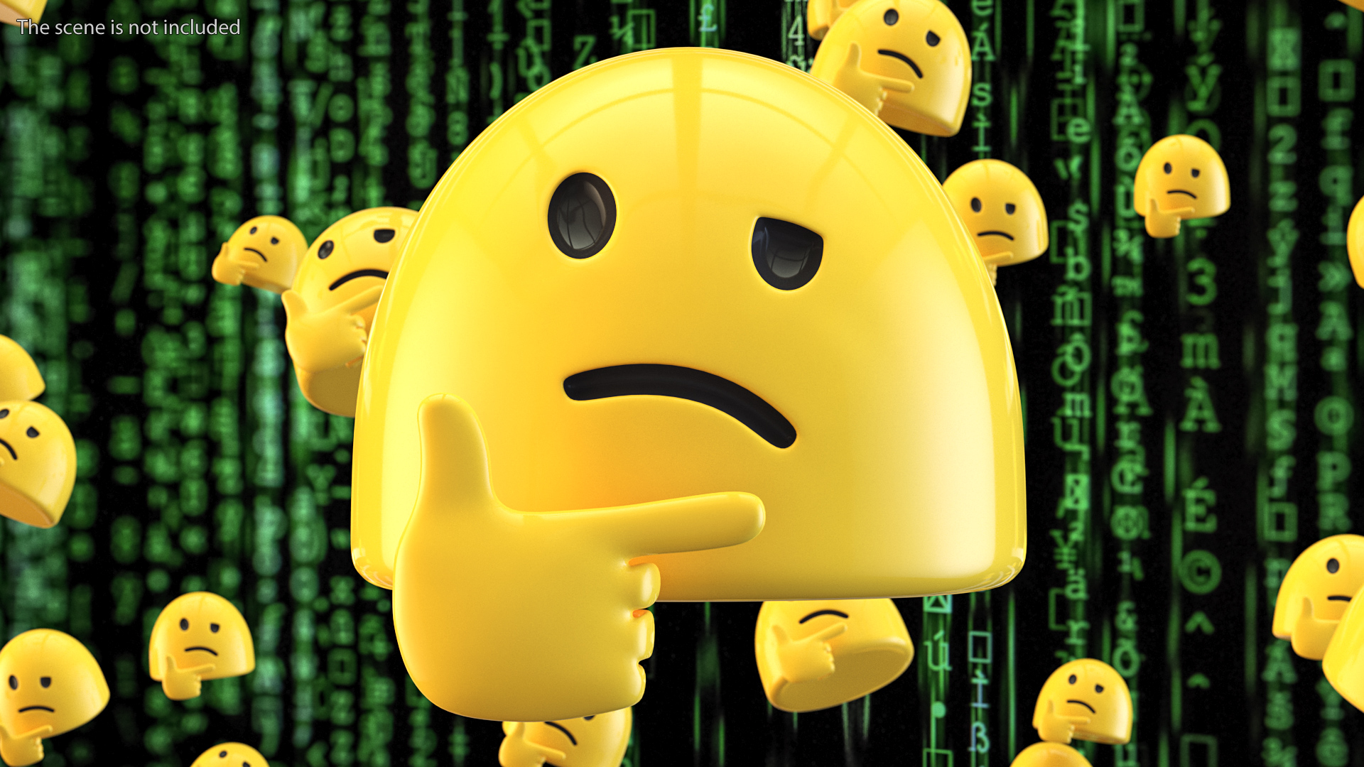 Thinking Face Android Emoji 3D