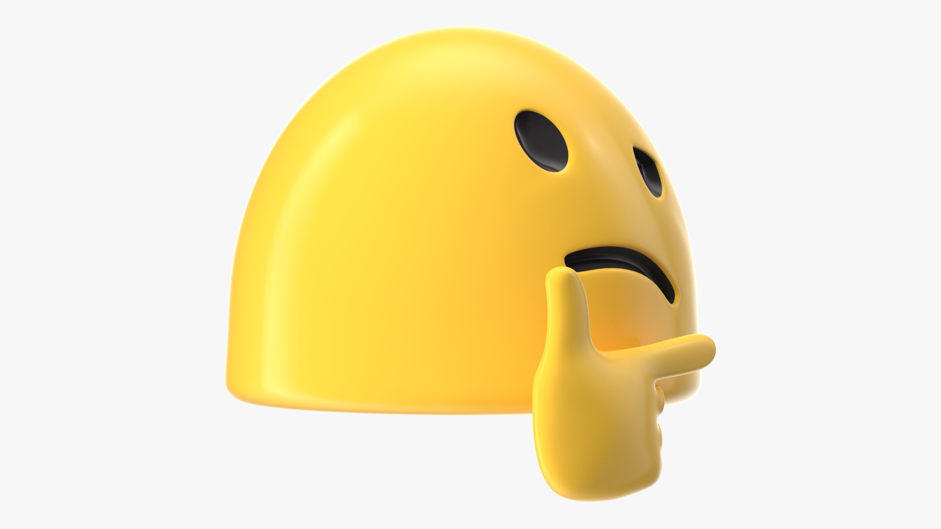 Thinking Face Android Emoji 3D