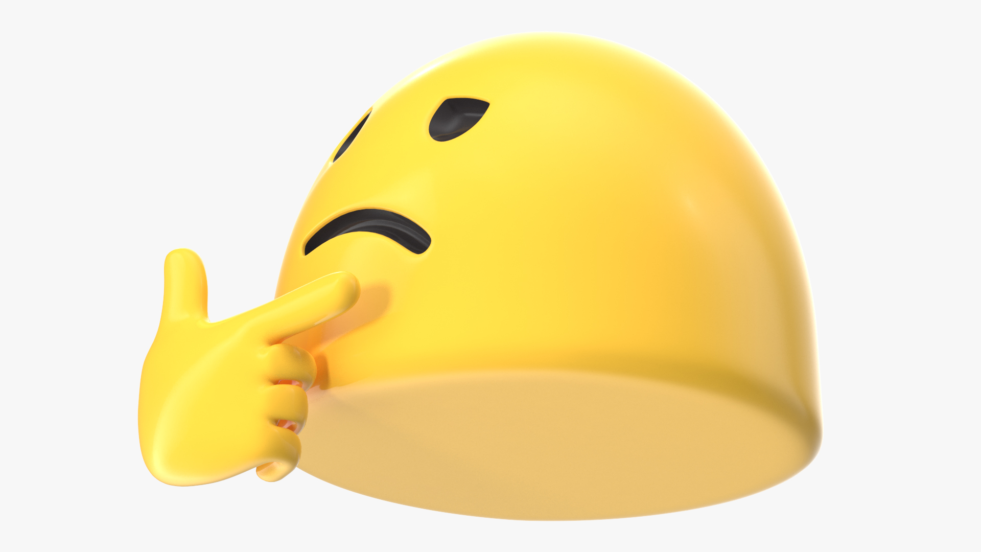 Thinking Face Android Emoji 3D