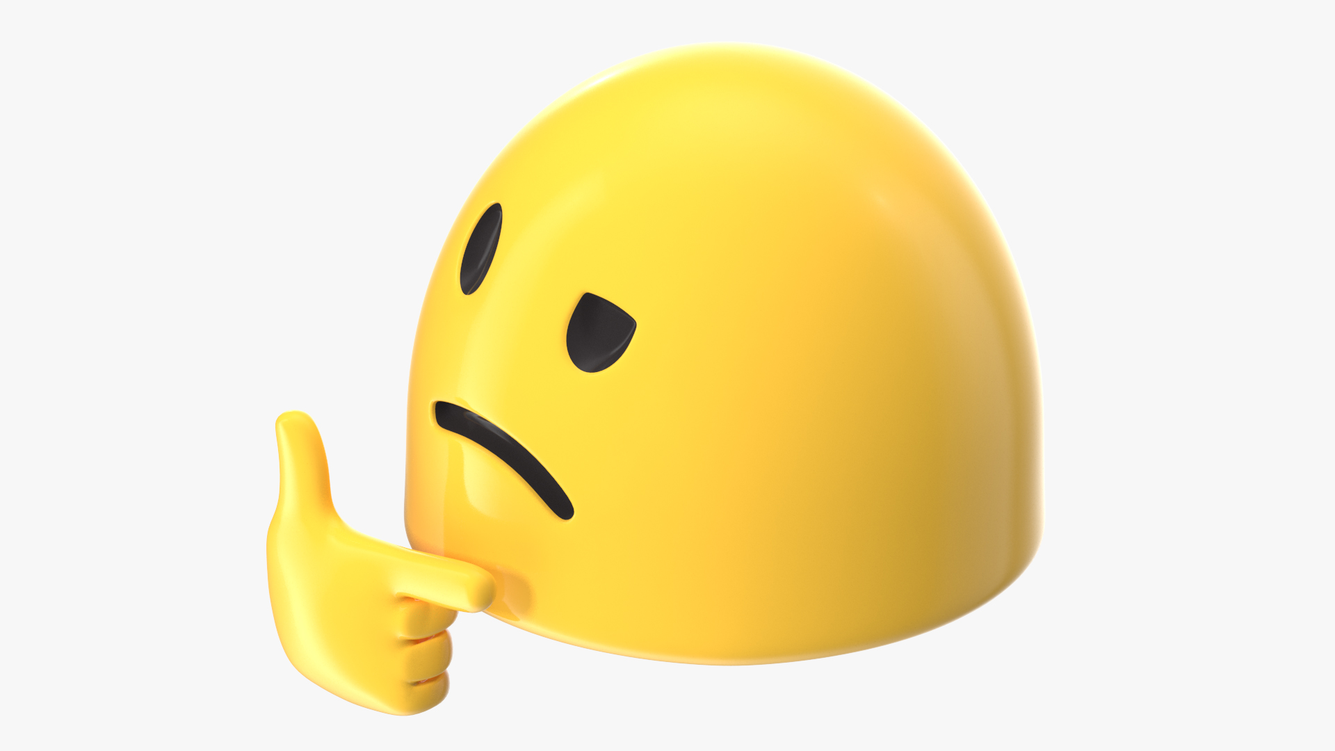 Thinking Face Android Emoji 3D