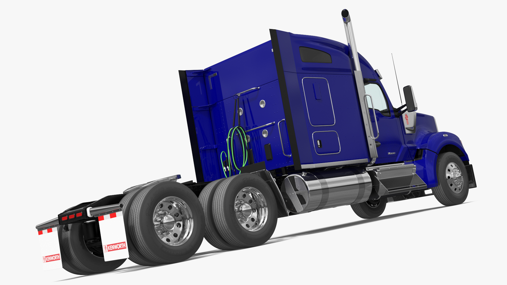 Kenworth W990 Tandem Axle Blue Simplified - view 5