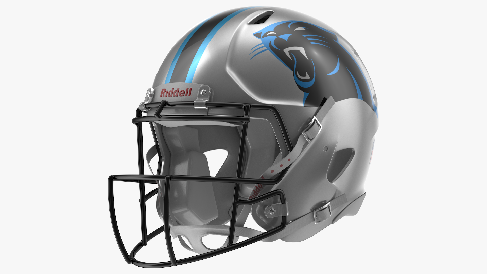 3D Carolina Panthers American Football Player Running The Ball Fur model