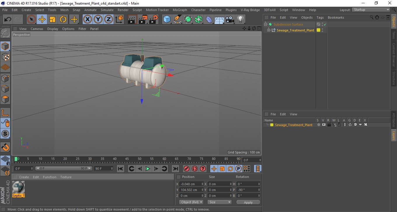 Sewage Treatment Plant 3D
