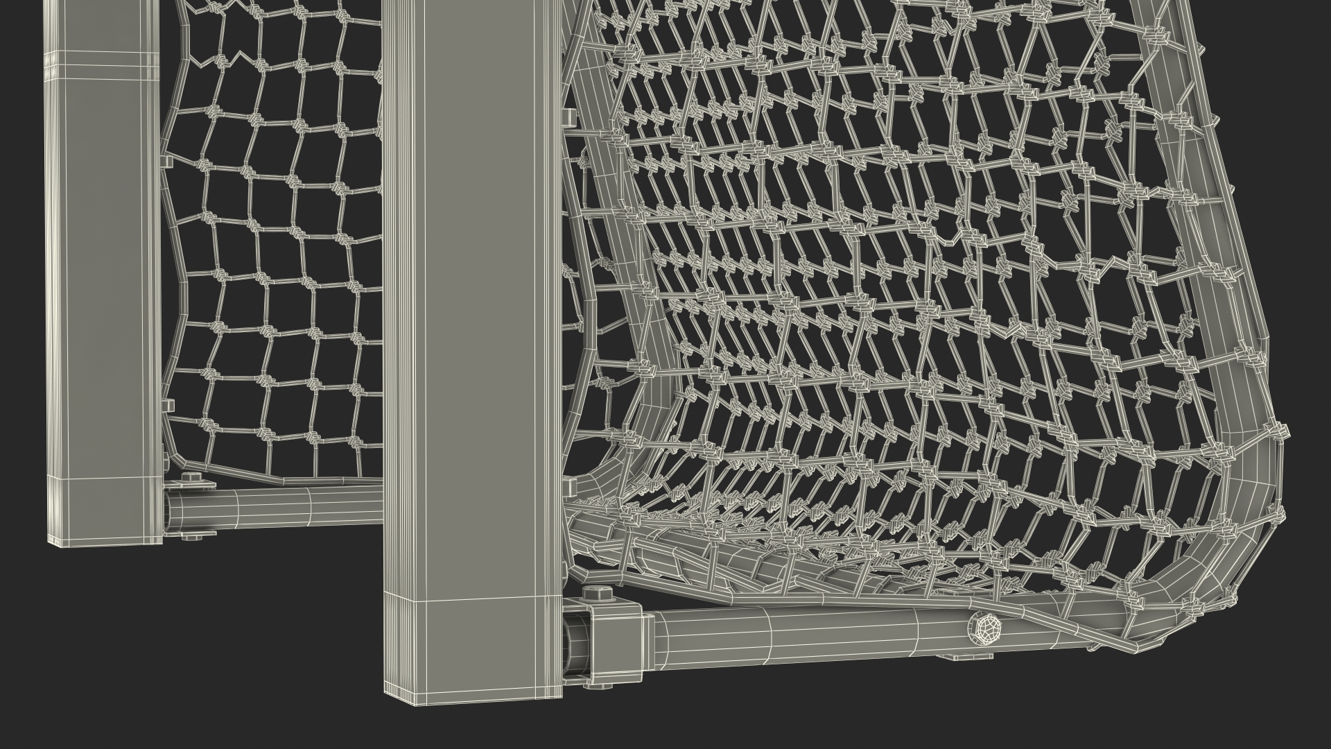 FORZA Mini Target Soccer Goal Blue 3D model