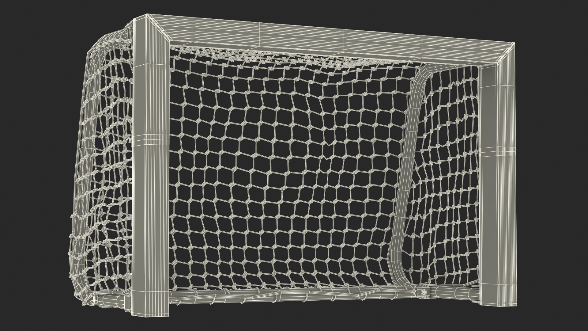 FORZA Mini Target Soccer Goal Blue 3D model