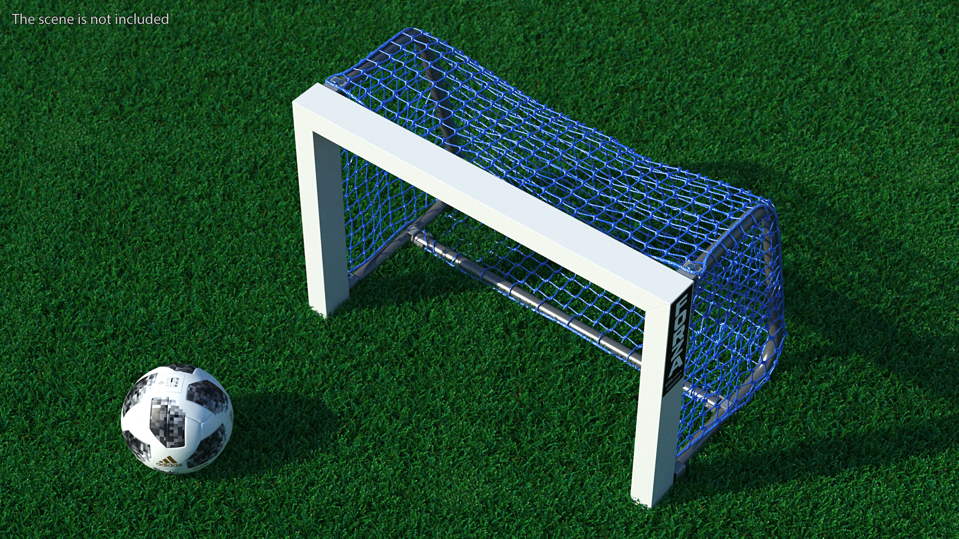 FORZA Mini Target Soccer Goal Blue 3D model